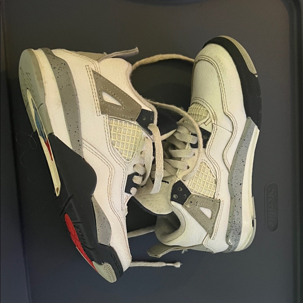 Jordan Kids Sneakers White and Gray